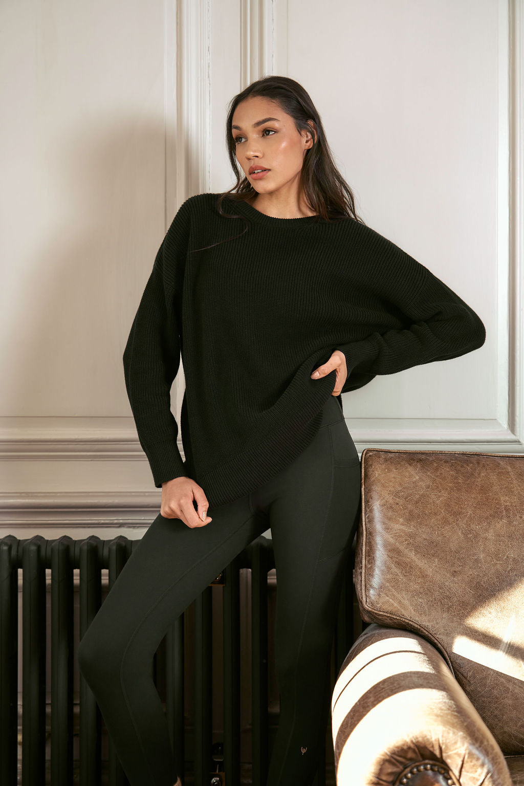 Appleby Knitted Jumper | black