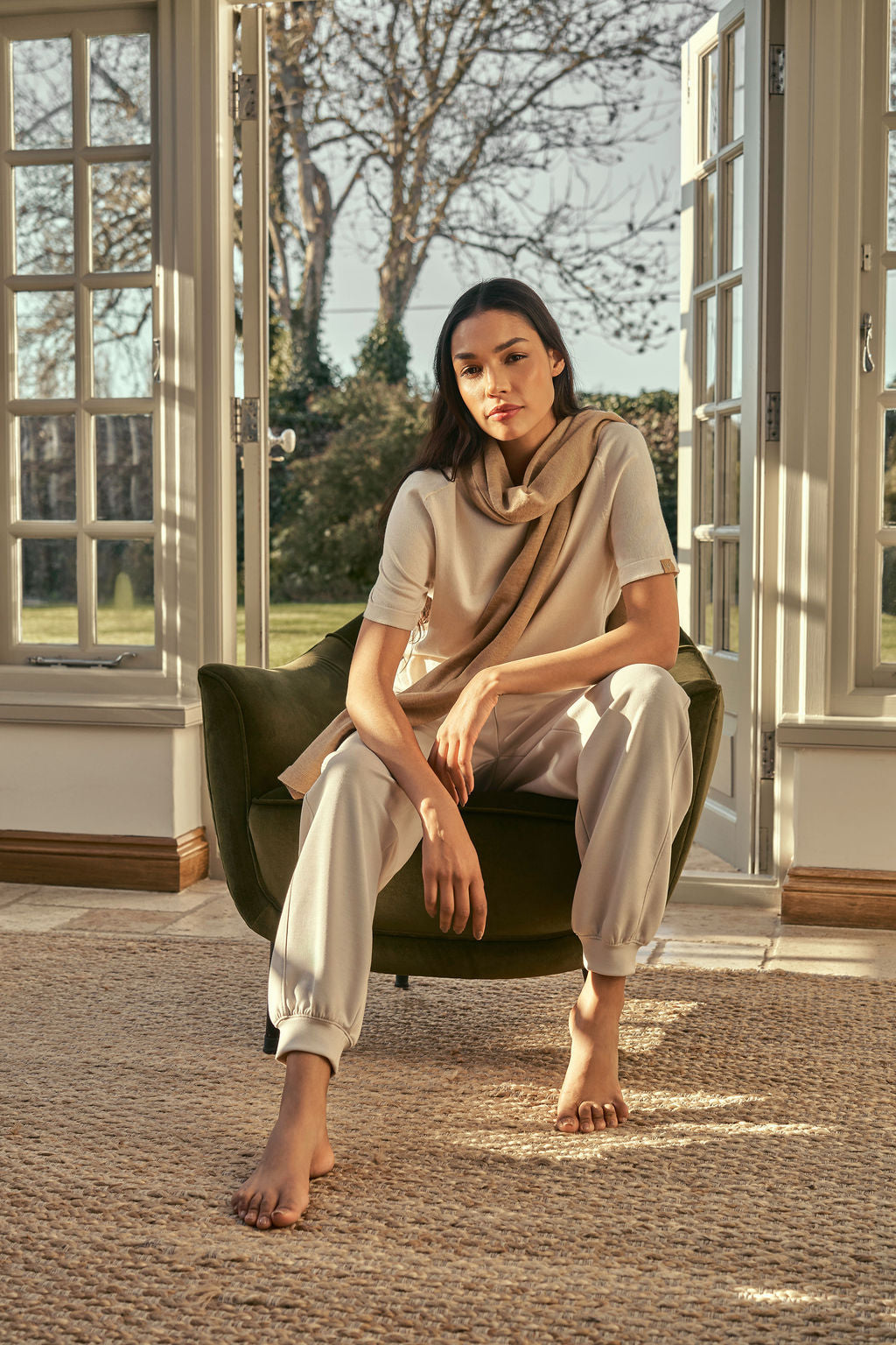 Somerby Knitted T-Shirt | ecru