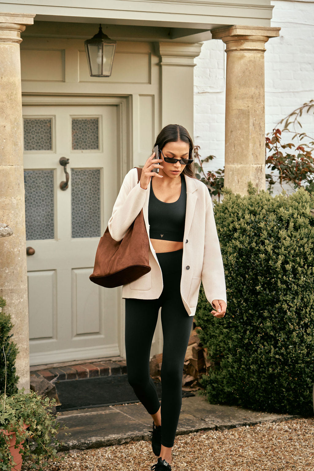 Langton Knitted Blazer | ecru