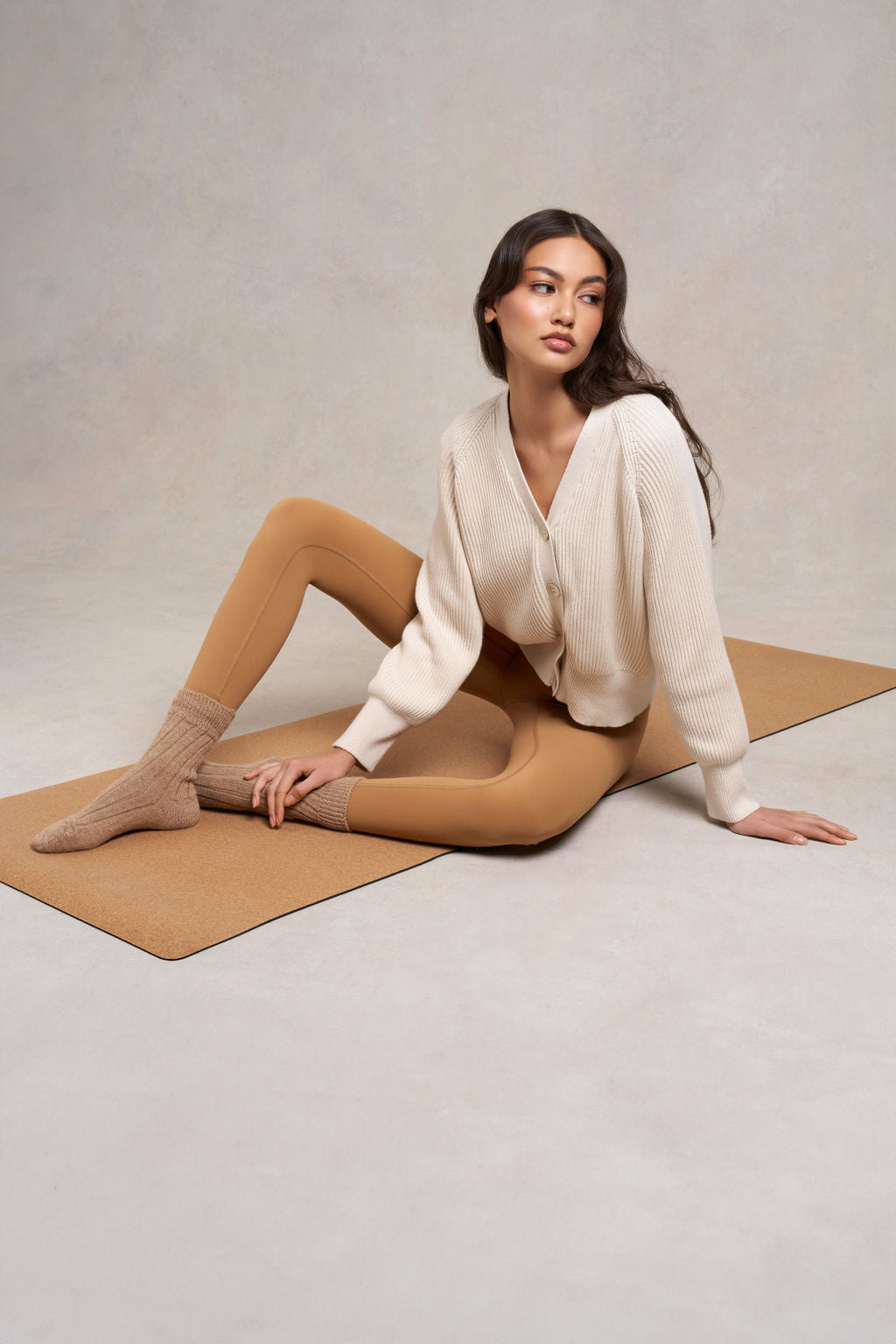 Kimcote Knitted Cardigan | ecru