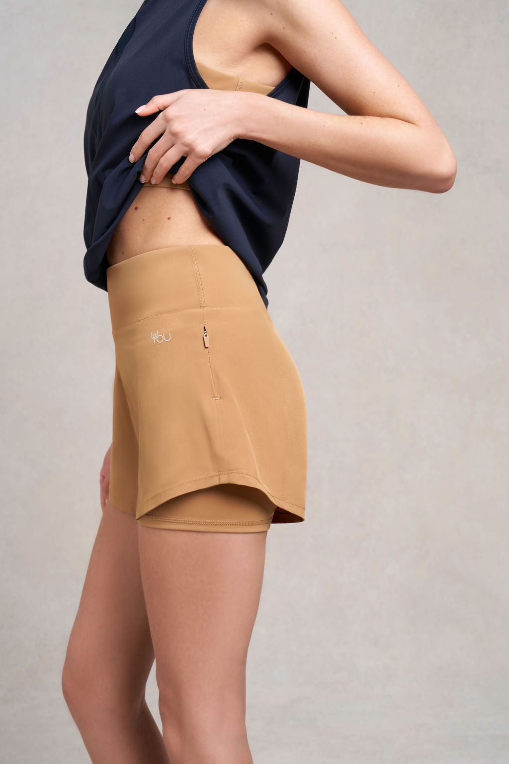 Ashby 2-in-1 Short | clay