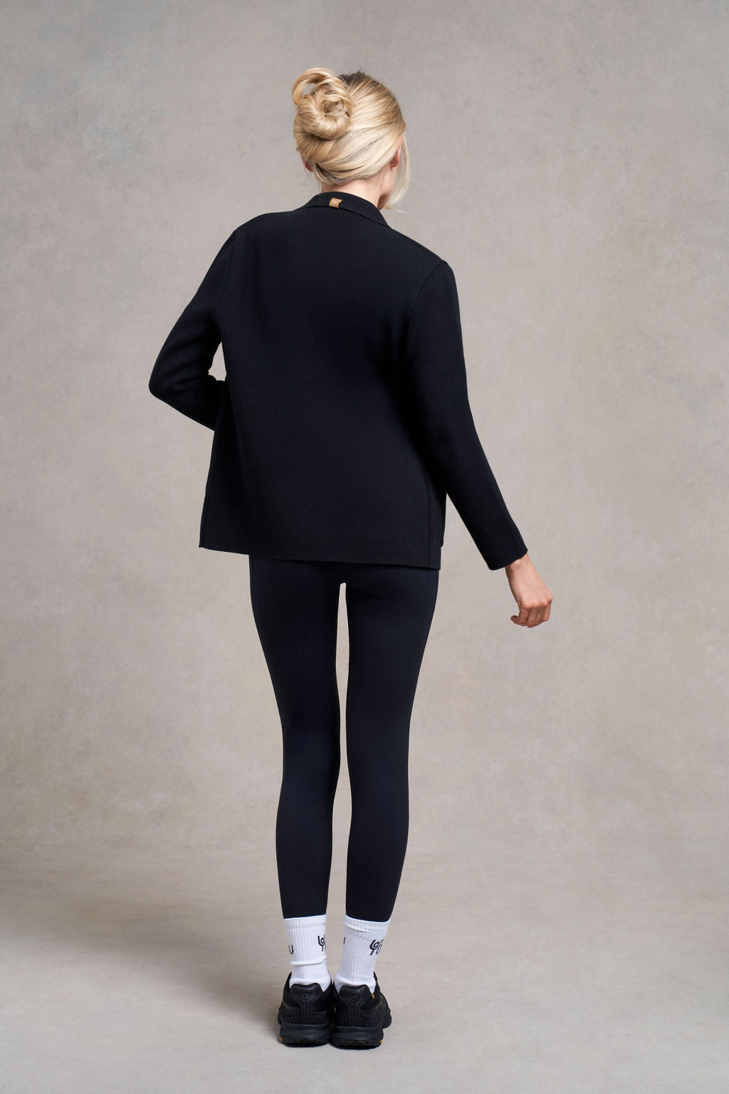 Langton Knitted Blazer | black