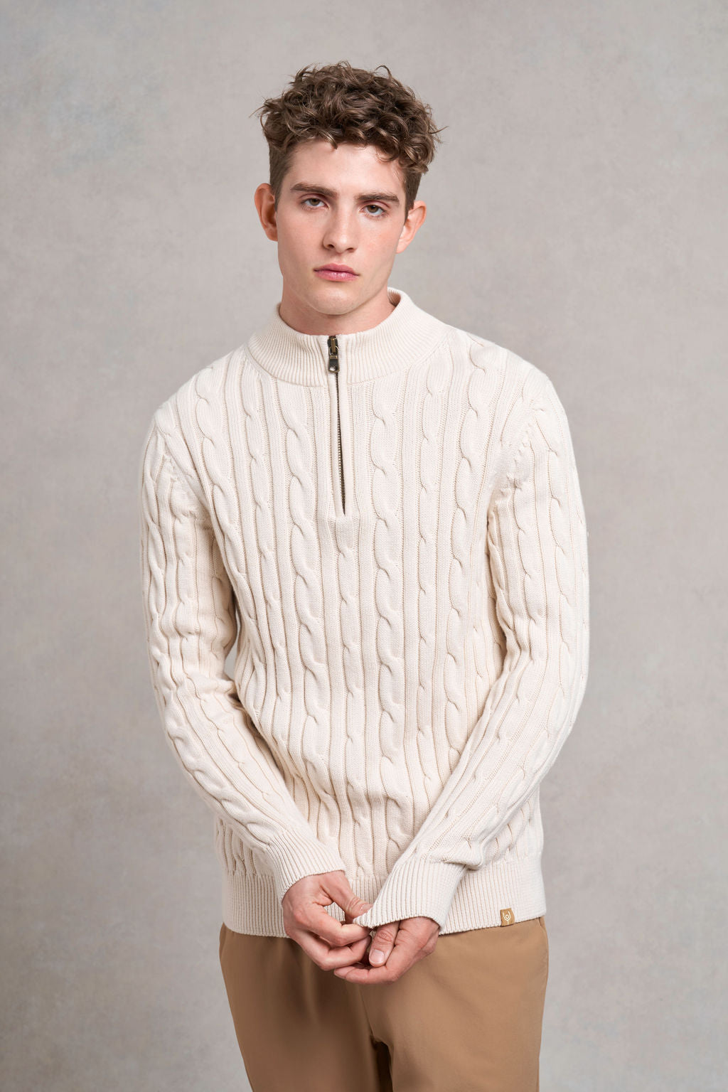 Upton Knitted Jumper | ecru