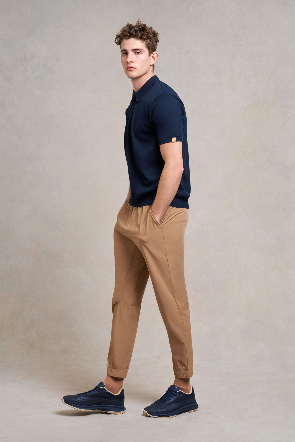 Pickwell Knitted Polo | navy