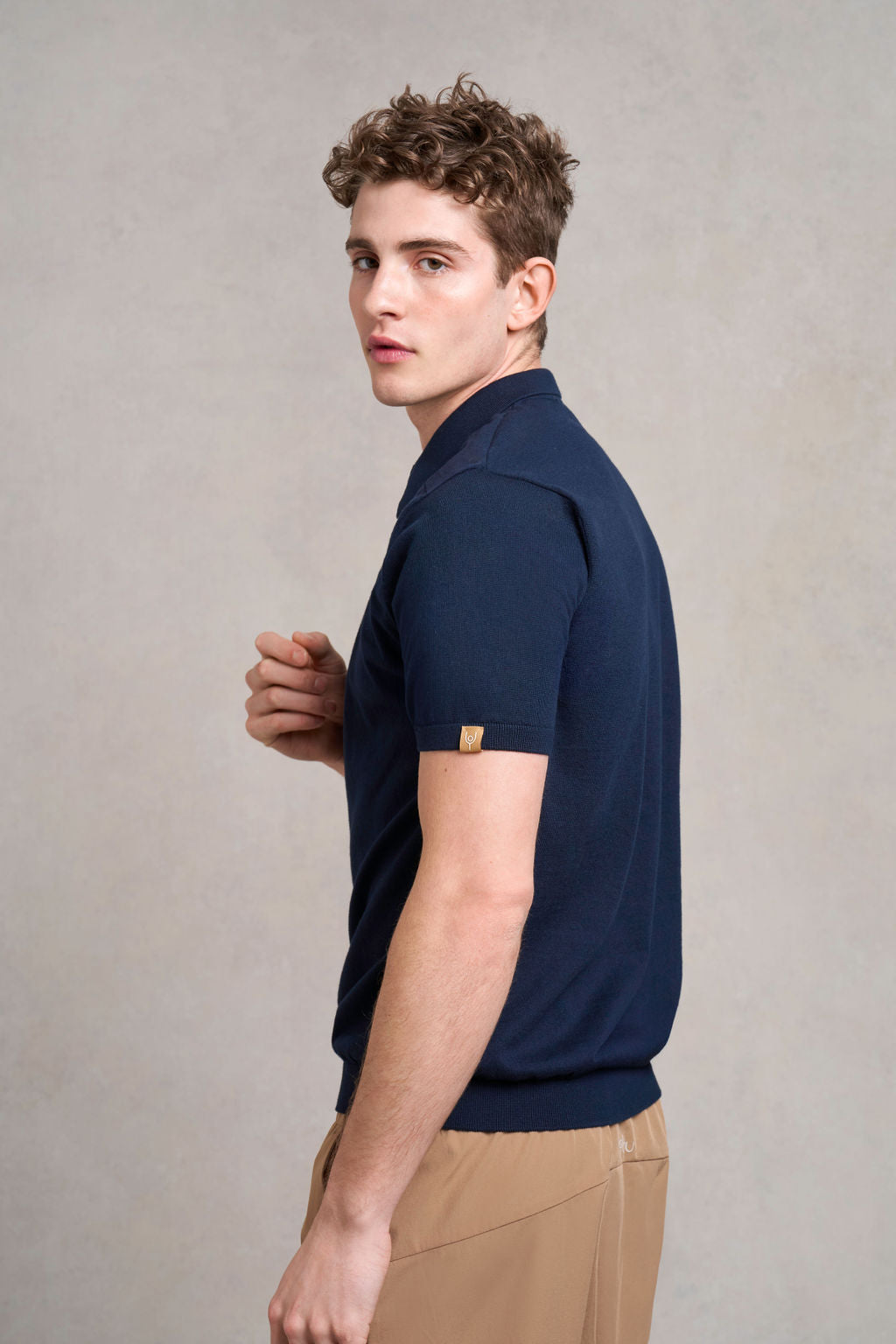 Pickwell Knitted Polo | navy
