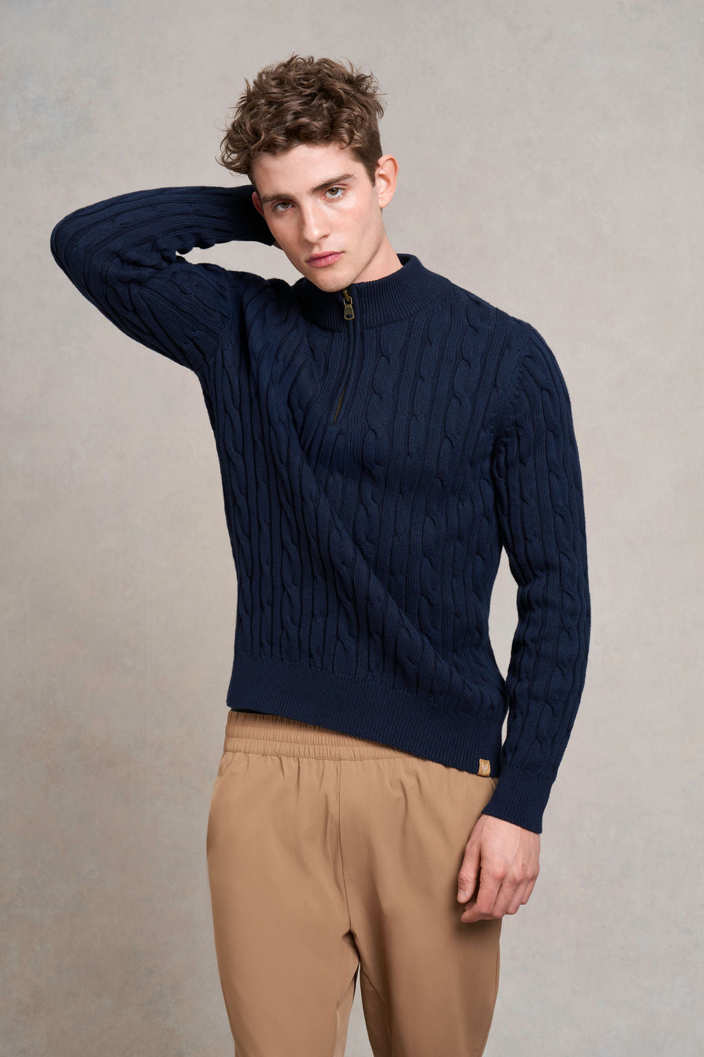 Upton Knitted Jumper | navy