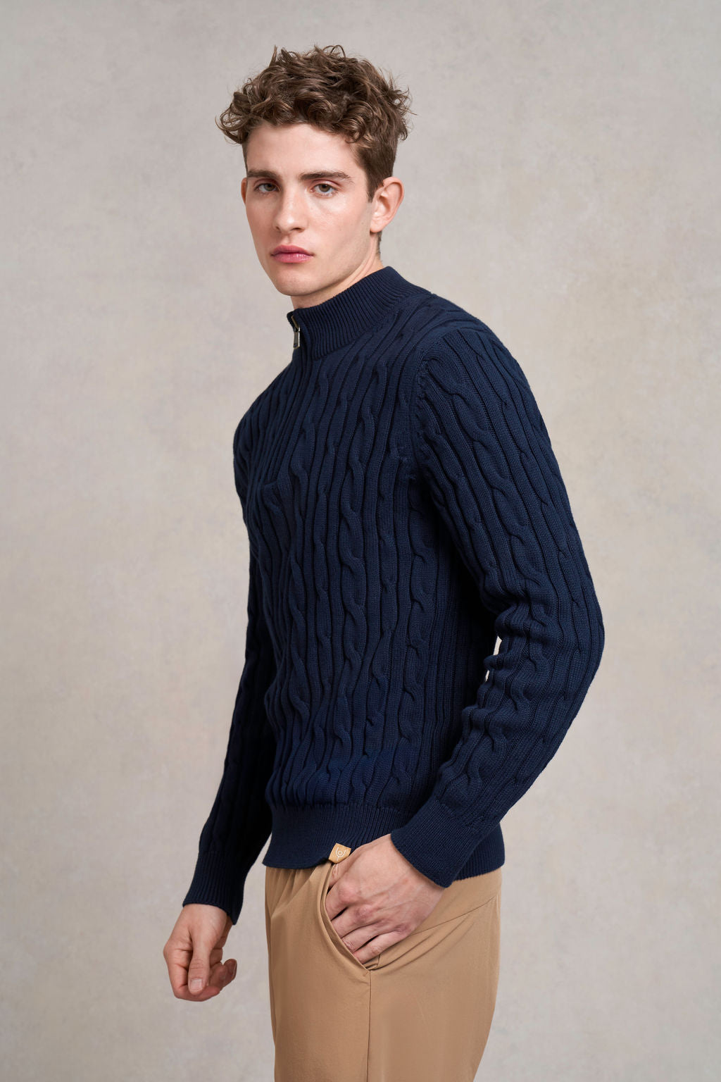 Upton Knitted Jumper | navy