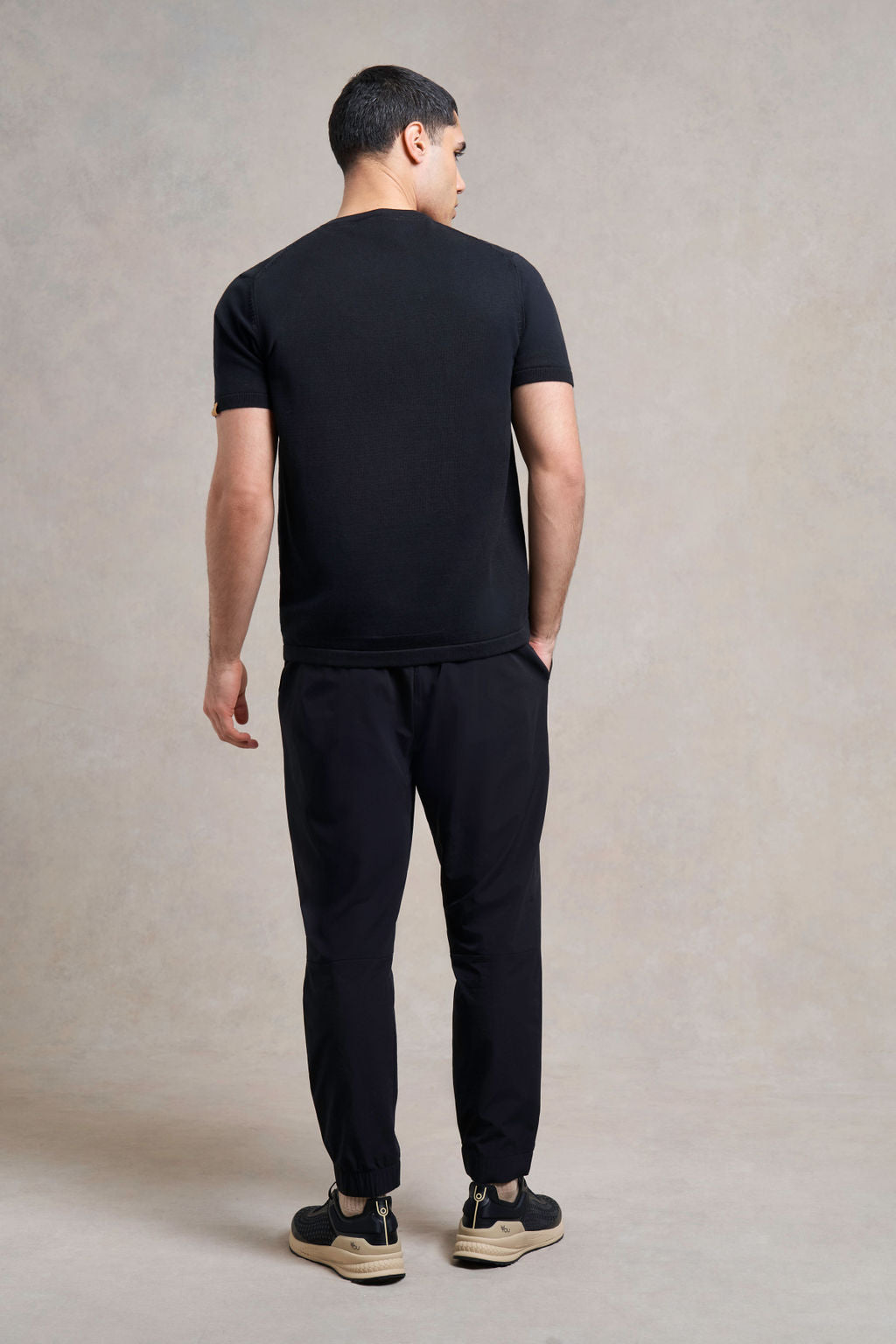 Saddington Knitted T-Shirt | black