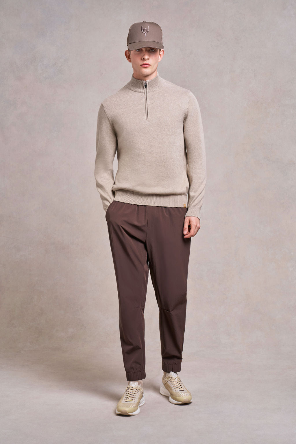 Woodhouse Knitted Jumper | fawn