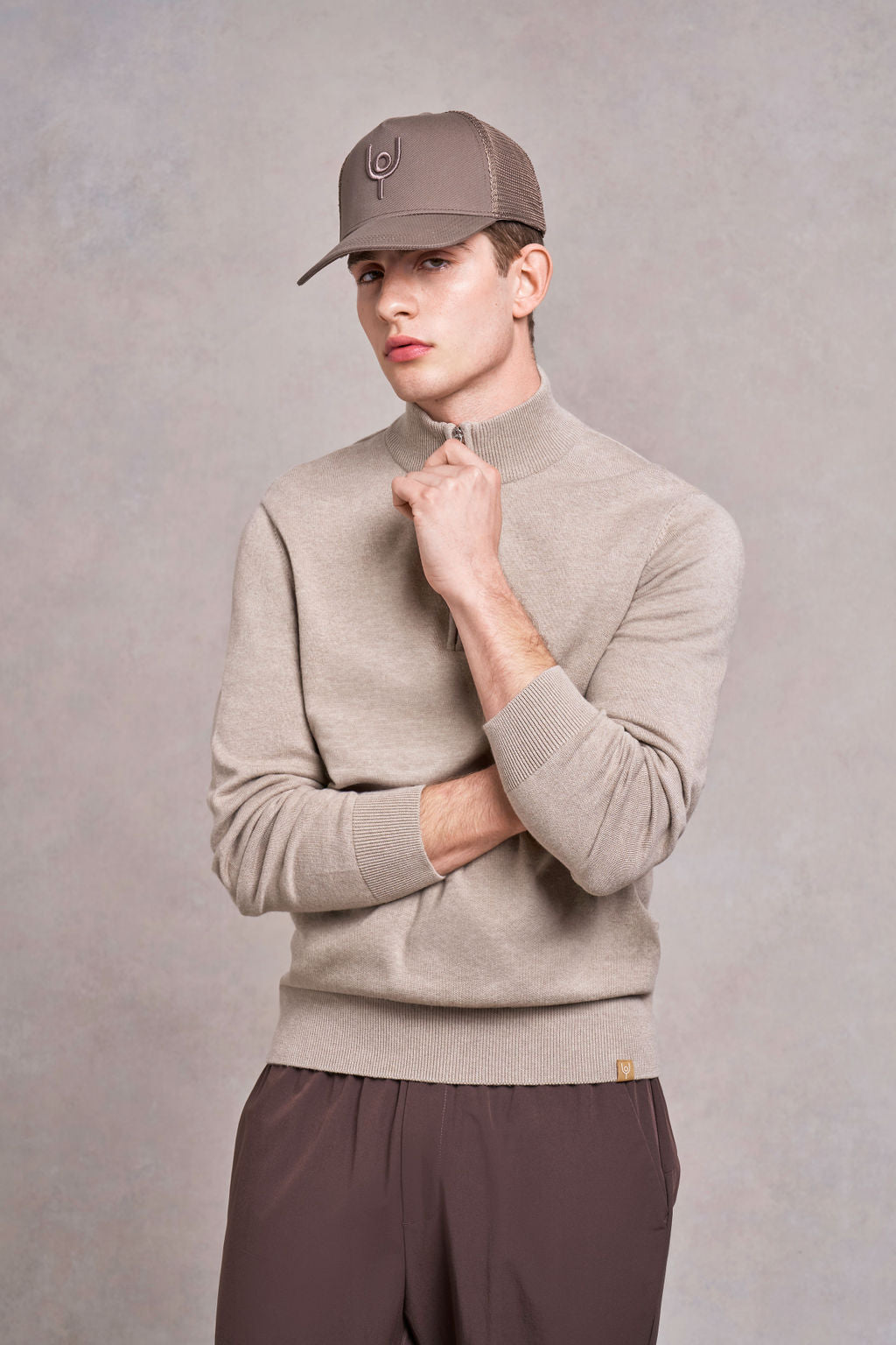 Woodhouse Knitted Jumper | fawn