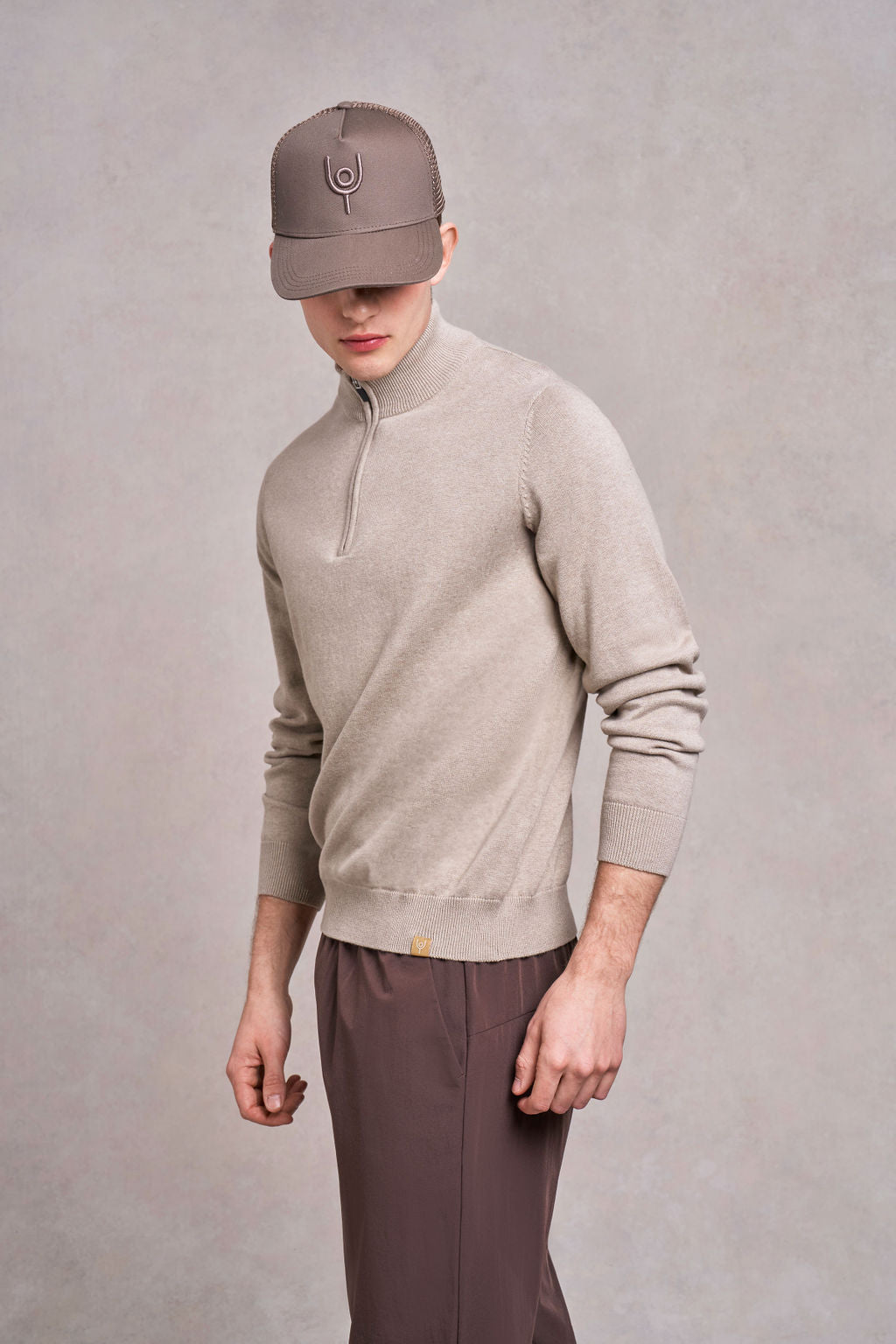 Woodhouse Knitted Jumper | fawn
