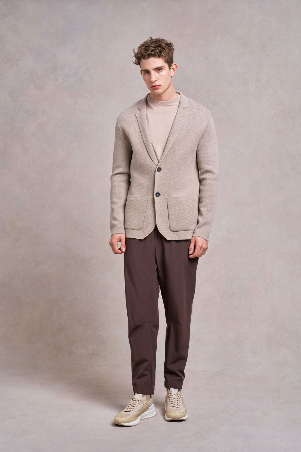 Charley Knitted Blazer | fawn