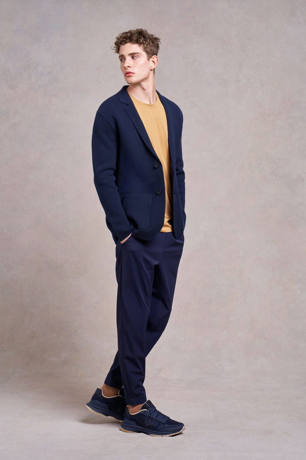 Charley Knitted Blazer | navy