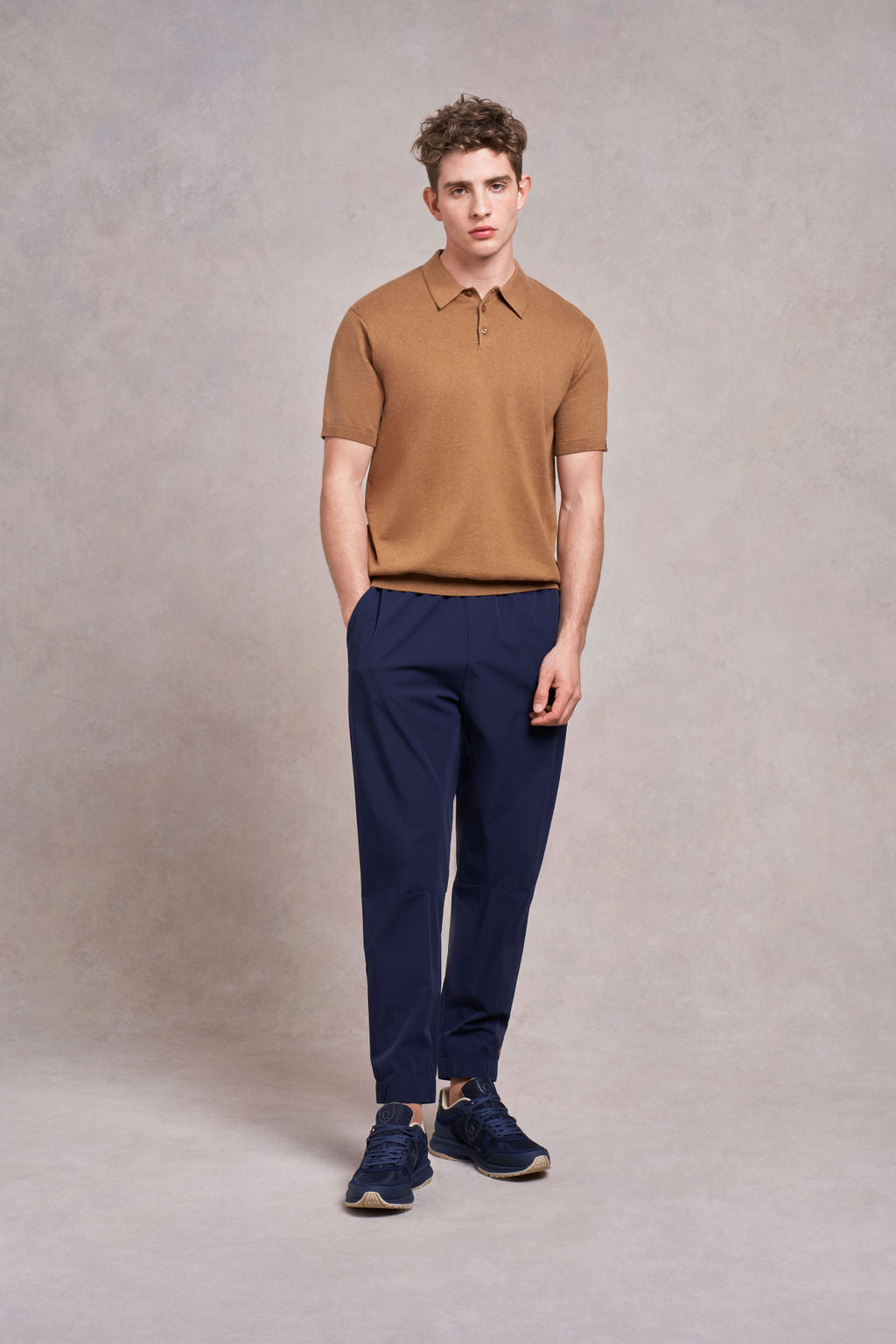 Pickwell Knitted Polo | camel