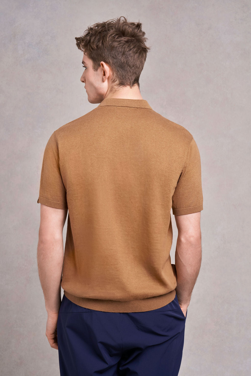 Pickwell Knitted Polo | camel