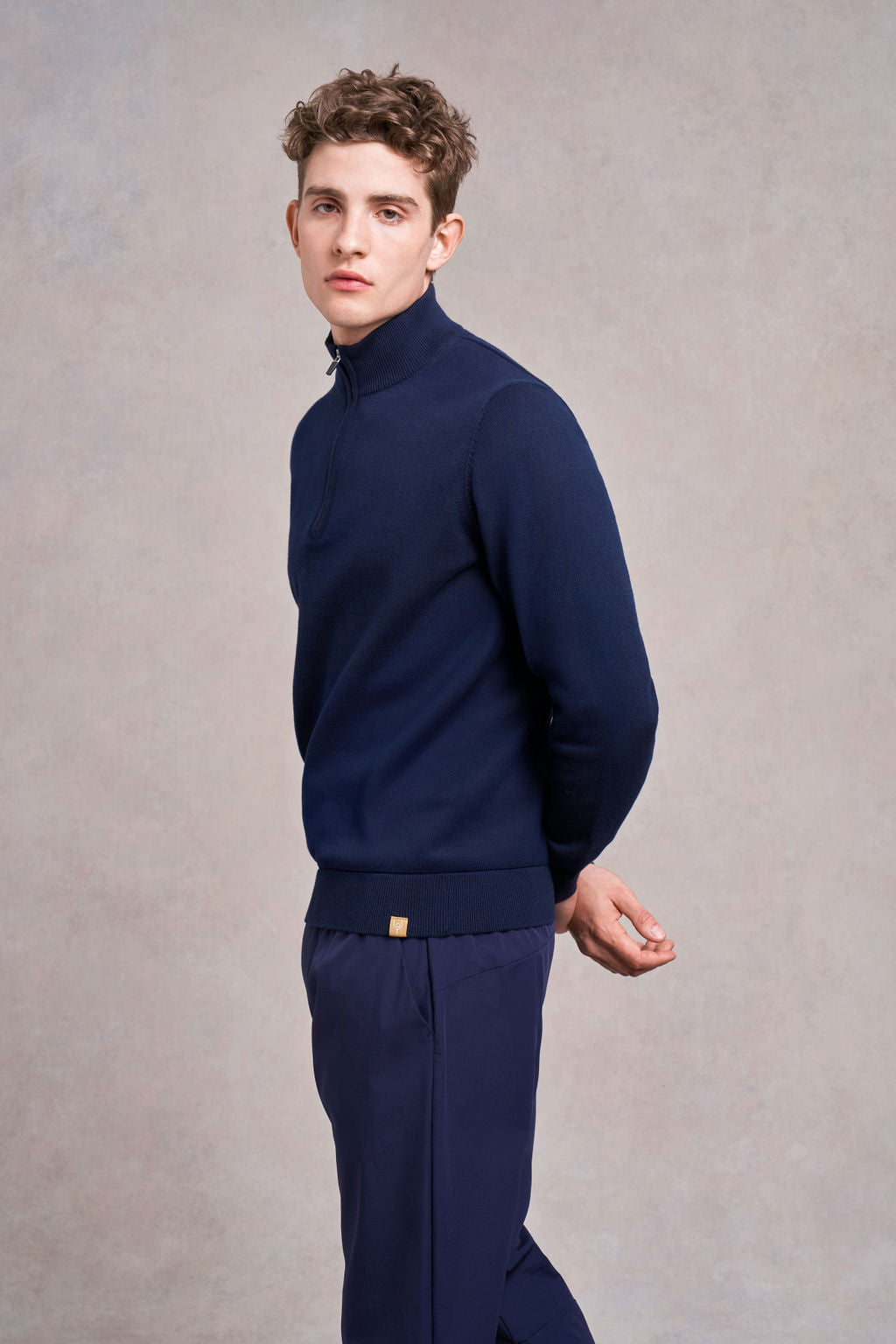 Woodhouse Knitted Jumper | navy