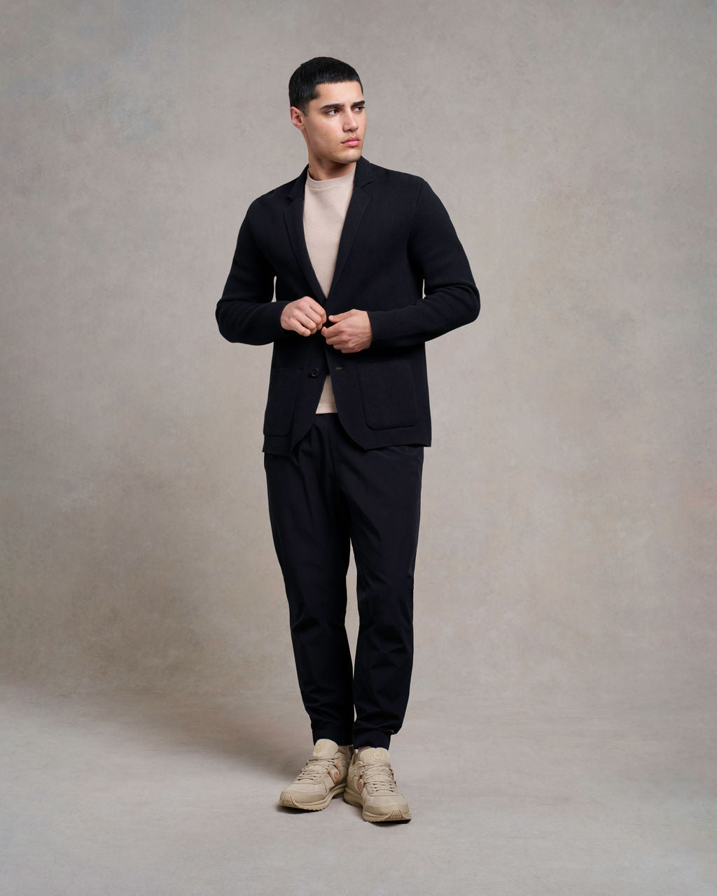Charley Knitted Blazer | black
