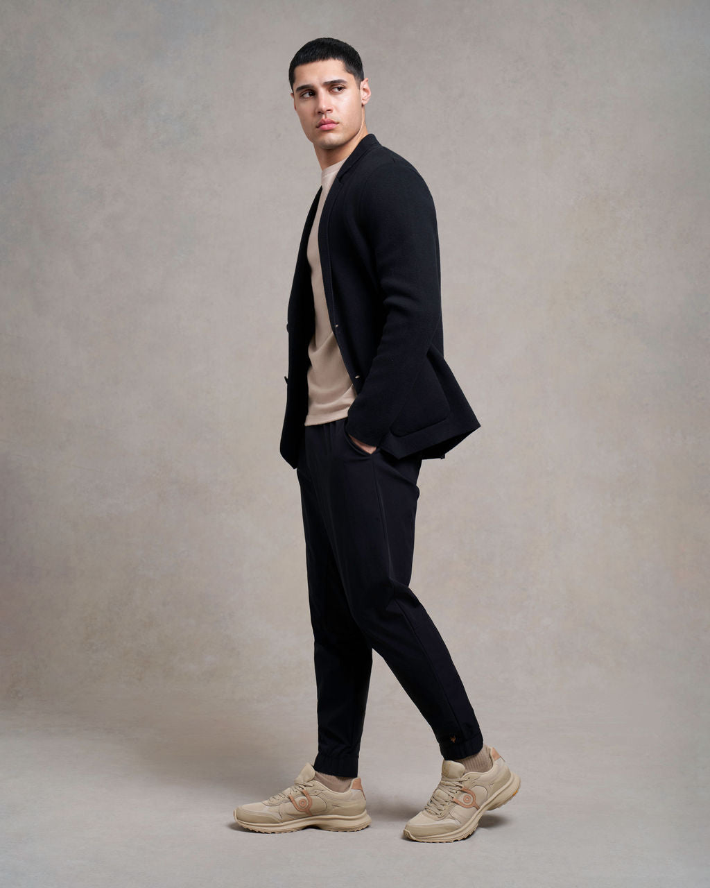 Charley Knitted Blazer | black