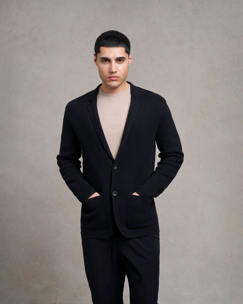 Charley Knitted Blazer | black