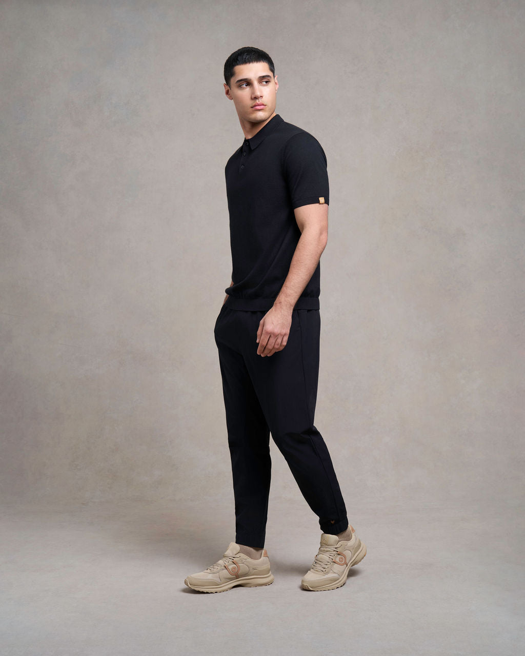 Pickwell Knitted Polo | black